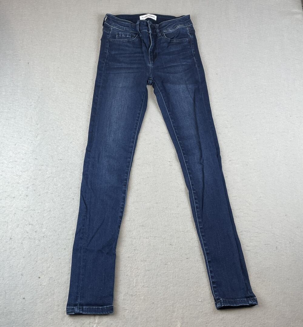 Flying Monkey Womens Sz 25 Skinny Stretch Jeans Dark Denim Style #Y1052MR
